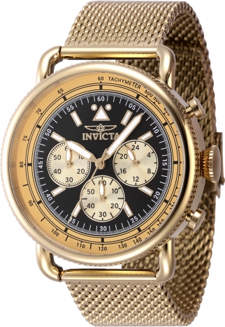 Reloj Invicta Speedway para hombre 44 mm oro negro original Ecuador