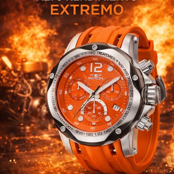 Reloj Invicta Speedway Hombre 43 mm Cuarzo Naranja | Original Ecuador