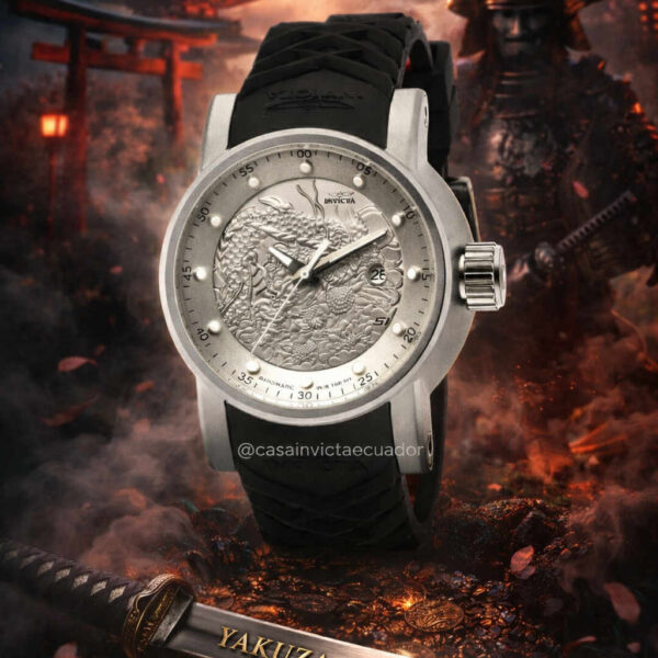 Reloj Invicta S1 Rally hombre automático negro rojo plateado original Ecuador