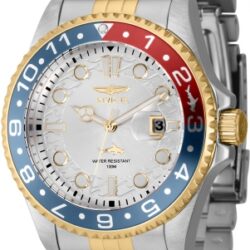 Reloj Invicta Pro Diver Exclusive 40010 para hombre de 43 mm con brazalete bicolor de acero inoxidable y cristal Flame Fusion.