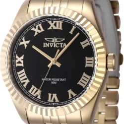 Reloj Invicta Specialty hombre negro y dorado de acero 43 mm