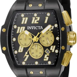 Reloj Invicta S1 Rally hombre dorado negro 47 mm