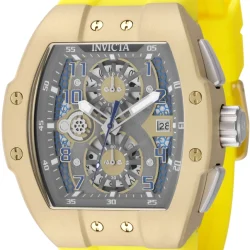 Reloj Invicta Racing hombre negro gris amarillo 47 mm