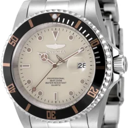 Reloj Invicta Pro Diver hombre khaki negro acero 42 mm