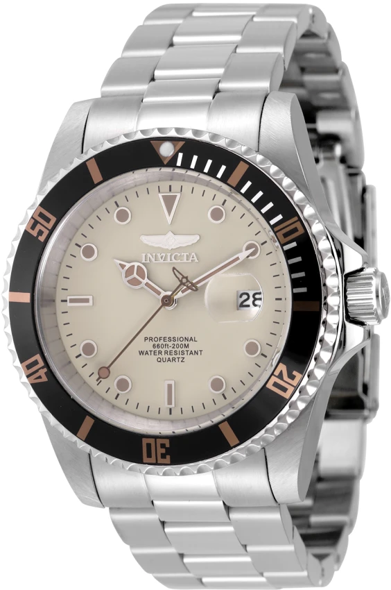 Reloj Invicta Pro Diver hombre khaki negro acero 42 mm