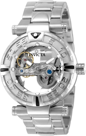 Reloj Invicta Subaqua 49499 para hombre de 47 mm en acero inoxidable con esfera plateada.